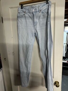 American Eagle Outfitters Light Wash Straight Leg Jeans